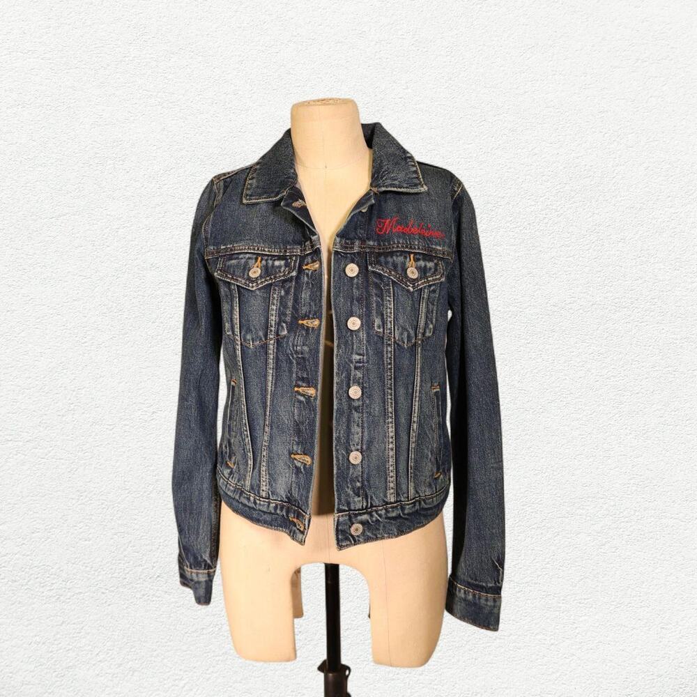 Lucky Brand Tomboy Denim Trucker Jacket in Blue Jean